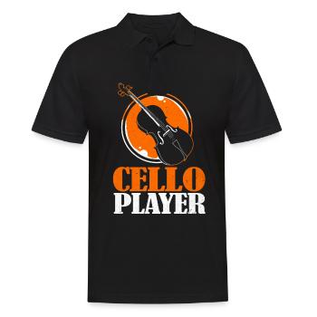 Cello - Männer Poloshirt - Schwarz - Vorne - Kai (181cm)