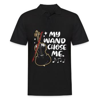 Cello - Männer Poloshirt - Schwarz - Vorne - Kai (181cm)