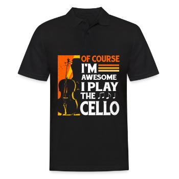 Cello - Männer Poloshirt - Schwarz - Vorne - Kai (181cm)