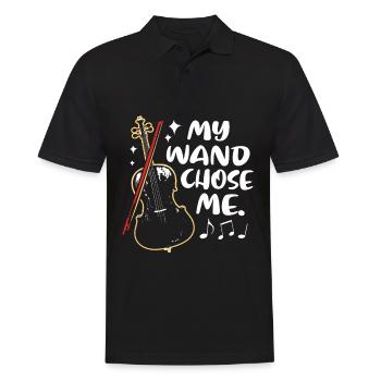 Cello Kontrabass Klassisch Musik Lehrer Sinfonie - Männer Poloshirt - Schwarz - Vorne - Kai (181cm)
