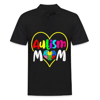 Autisme - Polo Homme - noir - Devant - Kai (181cm)