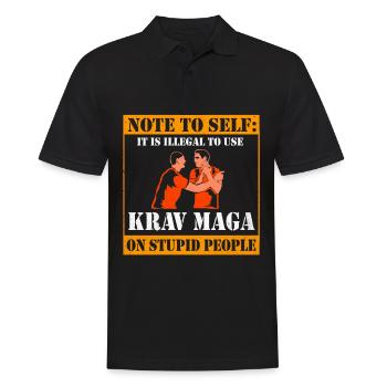 Krav Maga - Polo Homme - noir - Devant - Kai (181cm)