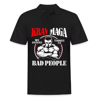 Krav Maga - Polo Homme - noir - Devant - Kai (181cm)