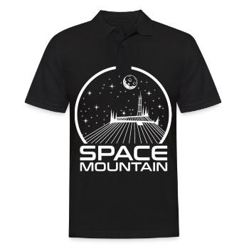 Astronomy Space Mountain UFO Space Gift - Men's Polo Shirt - black - Front - Kai (181cm)