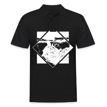 Dettifoss Islande Islande conception de la nature cascade - Polo Homme - noir - Devant - Kai (181cm)