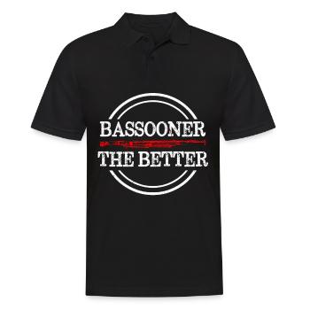 Fagott Instrument à vent Musique de soufflage Professeur de musique Oktave - Polo Homme - noir - Devant - Kai (181cm)