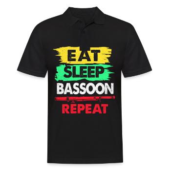 Bassoon - Men's Polo Shirt - black - Front - Kai (181cm)