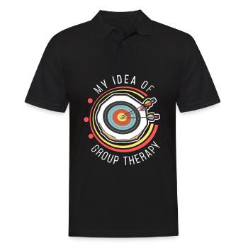 Archery shooting sports target gift - Men's Polo Shirt - black - Front - Kai (181cm)