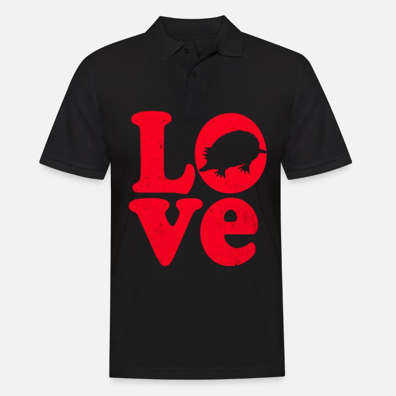 Maulwurf - Männer Poloshirt - Schwarz
