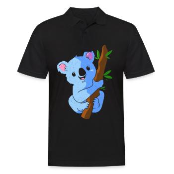 Koala - Men's Polo Shirt - black - Front - Kai (181cm)