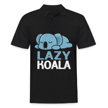 Koala - Männer Poloshirt - Schwarz - Vorne - Kai (181cm)