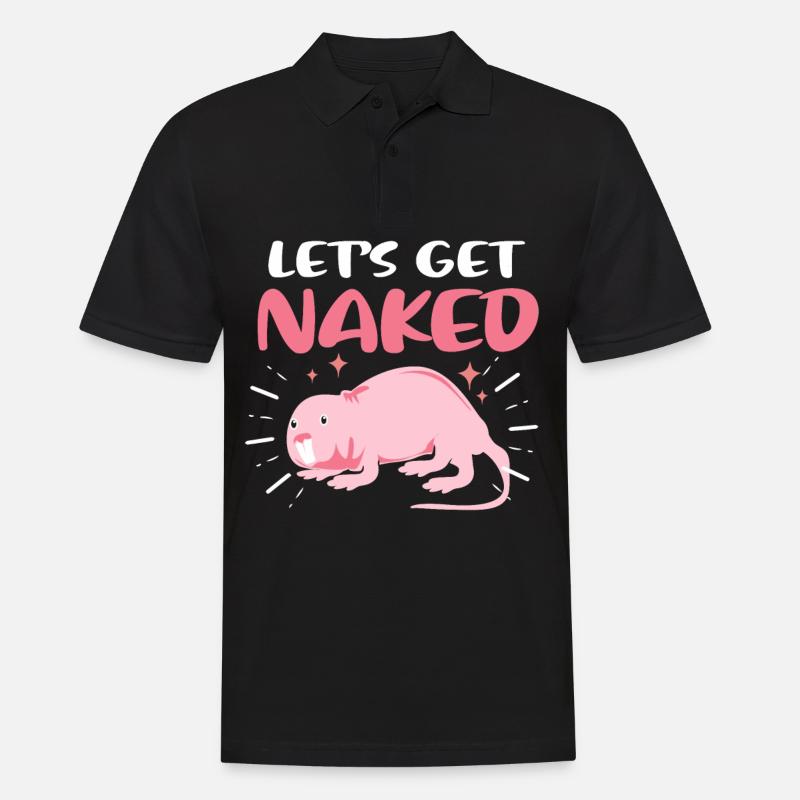 Nacktmull Nagetier Ostafrika Sandgräber Geschenk - Männer Poloshirt - Schwarz