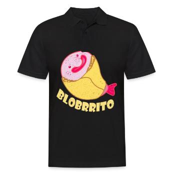 Blobfisch - Männer Poloshirt - Schwarz - Vorne - Kai (181cm)