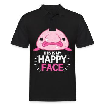 Blobfish - Men's Polo Shirt - black - Front - Kai (181cm)