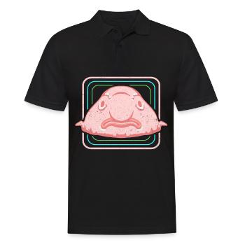 Blobfish - Men's Polo Shirt - black - Front - Kai (181cm)