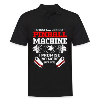 Pinball - Men's Polo Shirt - black - Front - Kai (181cm)