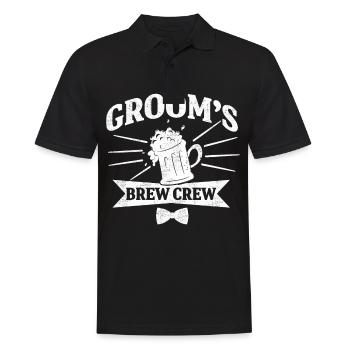 Bachelor Party Bräutigam Bier Crew Geschenk - Männer Poloshirt - Schwarz - Vorne - Kai (181cm)