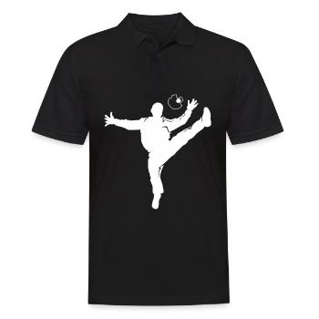 Don de l'équipe de salle de sport gardien de but de handball - Polo Homme - noir - Devant - Kai (181cm)