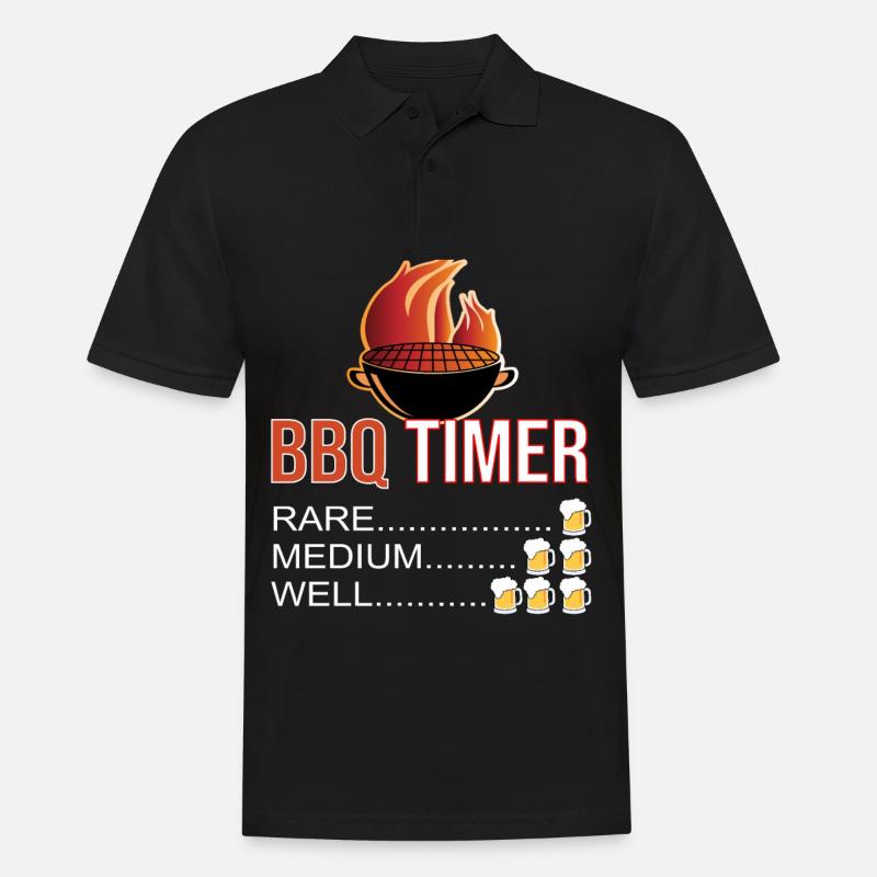 BBQ BBQ Grill - Polo Homme - noir