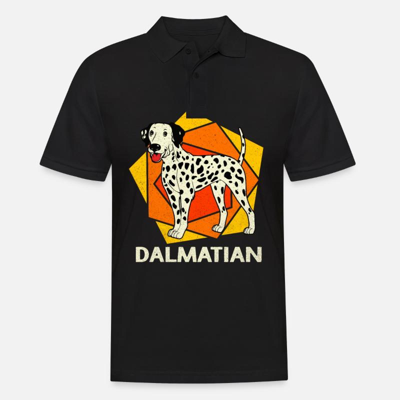 Dalmatiner - Männer Poloshirt - Schwarz