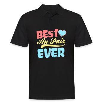 Au Pair Best Au Pair Ever Gift - Men's Polo Shirt - black - Front - Kai (181cm)