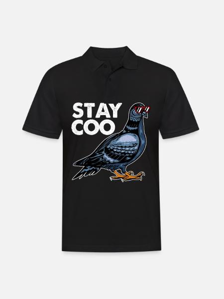 Dove - Men's Polo Shirt - black