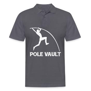 Saut à la perche - Polo Homme - charbon - Devant - Nico (186cm)