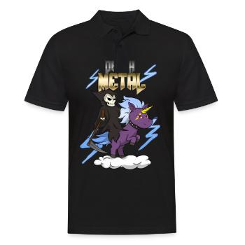 Death Metal - Polo Homme - noir - Devant - Kai (181cm)