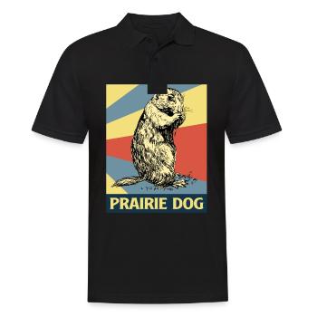 Ground Squirrel Prairie Dog Marmot Prairie Rodent - Men's Polo Shirt - black - Front - Kai (181cm)