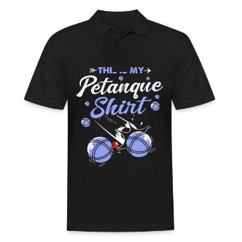 Pétanque - Polo Homme - noir - Devant - Kai (181cm)