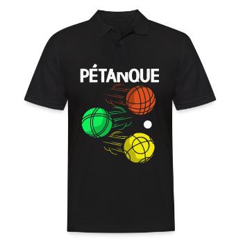 Pétanque Bocce Raffa Boule Sport Ball Petanque - Polo Homme - noir - Devant - Kai (181cm)