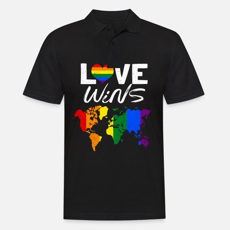 LGBT - Männer Poloshirt - Schwarz