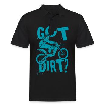 Obtenu la saleté? MotoCross Moto Dirt Bike Cadeau - Polo Homme - noir - Devant - Kai (181cm)