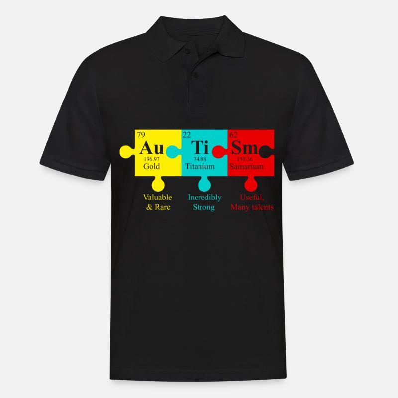 Autismus Puzzlestücke Asperger Autismus Tag - Männer Poloshirt - Schwarz