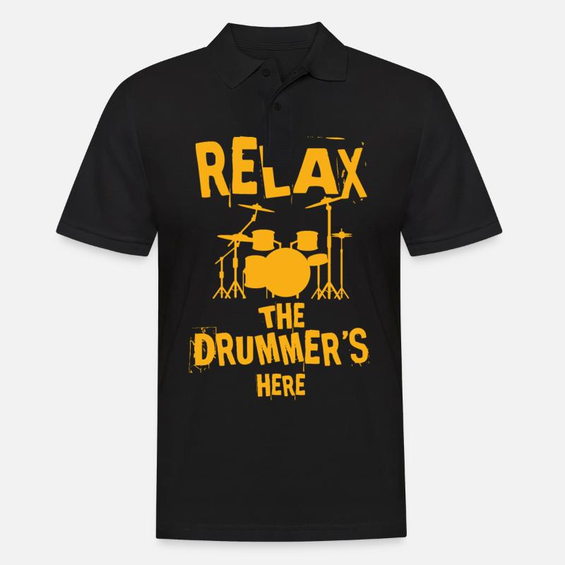 Drummer Is Da Drummer Drummer Gift - Men's Polo Shirt - black