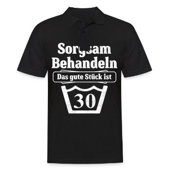 Jubilé d'anniversaire du 30e anniversaire - Polo Homme - noir - Devant - Kai (181cm)