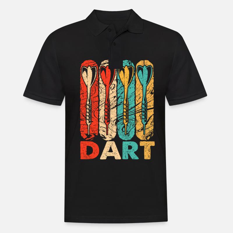 Dart - Männer Poloshirt - Schwarz