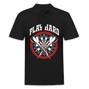 Dart Team Dartboard Dartpfeil Bullseye Dartverein - Männer Poloshirt - Schwarz - Vorne - Kai (181cm)