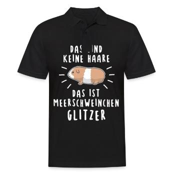 Meerschweinchen Nagetier Hausmeerschweinchen - Männer Poloshirt - Schwarz - Vorne - Kai (181cm)