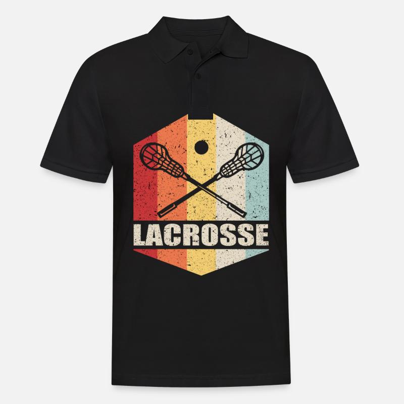 Lacrosse - Männer Poloshirt - Schwarz