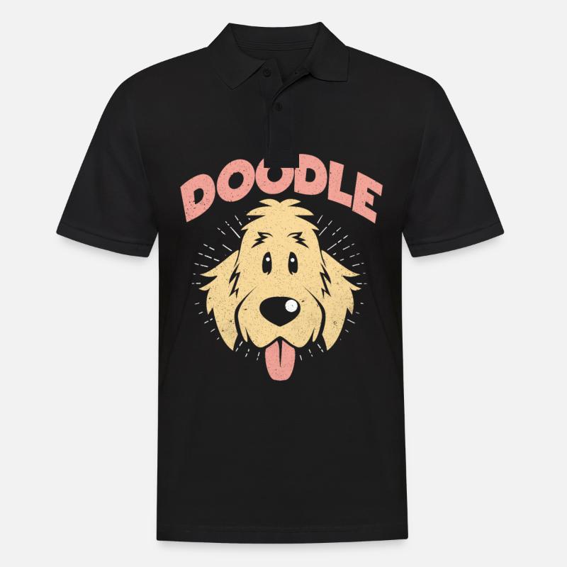 Doodle - Männer Poloshirt - Schwarz