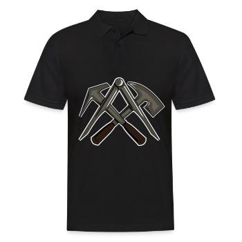 Roofer roofer master apprentice gift - Men's Polo Shirt - black - Front - Kai (181cm)