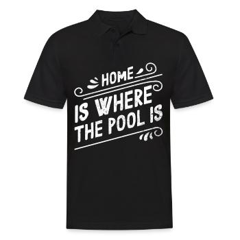 Schwimmen schwimmer Geschenk - Männer Poloshirt - Schwarz - Vorne - Kai (181cm)