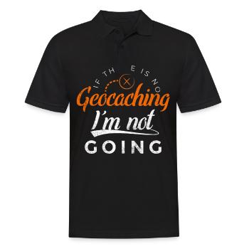 Geochcacher Geocaching Nature Hobby Fan Gift - Men's Polo Shirt - black - Front - Kai (181cm)