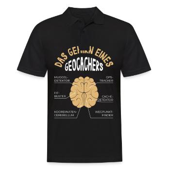 Geochcacher Geocaching Nature Hobby Fan Gift - Men's Polo Shirt - black - Front - Kai (181cm)