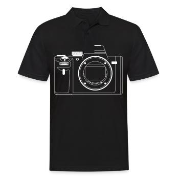 Photographer Model Shooting Camera Fan Gift Idea - Men's Polo Shirt - black - Front - Kai (181cm)