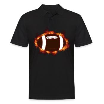 Idée de cadeau pour les fans de l'équipe de rugby à XV - Polo Homme - noir - Devant - Kai (181cm)