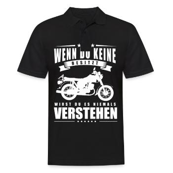 Wenn du keine Besitzt wirst du es nie Verstehen - Männer Poloshirt - Schwarz - Vorne - Kai (181cm)