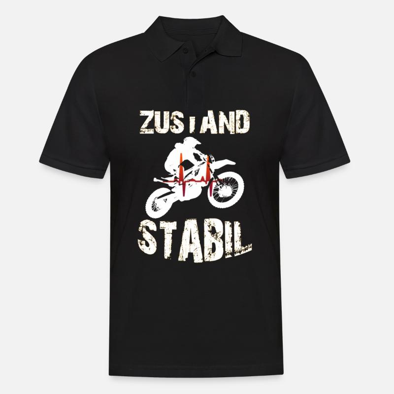 ENDURO - Männer Poloshirt - Schwarz
