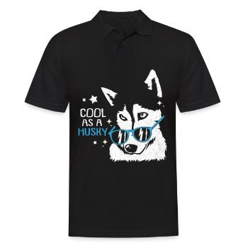 chien de traîneau - Polo Homme - noir - Devant - Kai (181cm)
